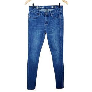 Madewell skinny women's blue jeans  Size 25x32 Blue  solid denim